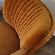 Fauteuil vintage années 50/60 beige rosé