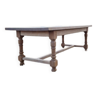 Solid oak farm table