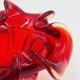 Organic Red Glass Bowl