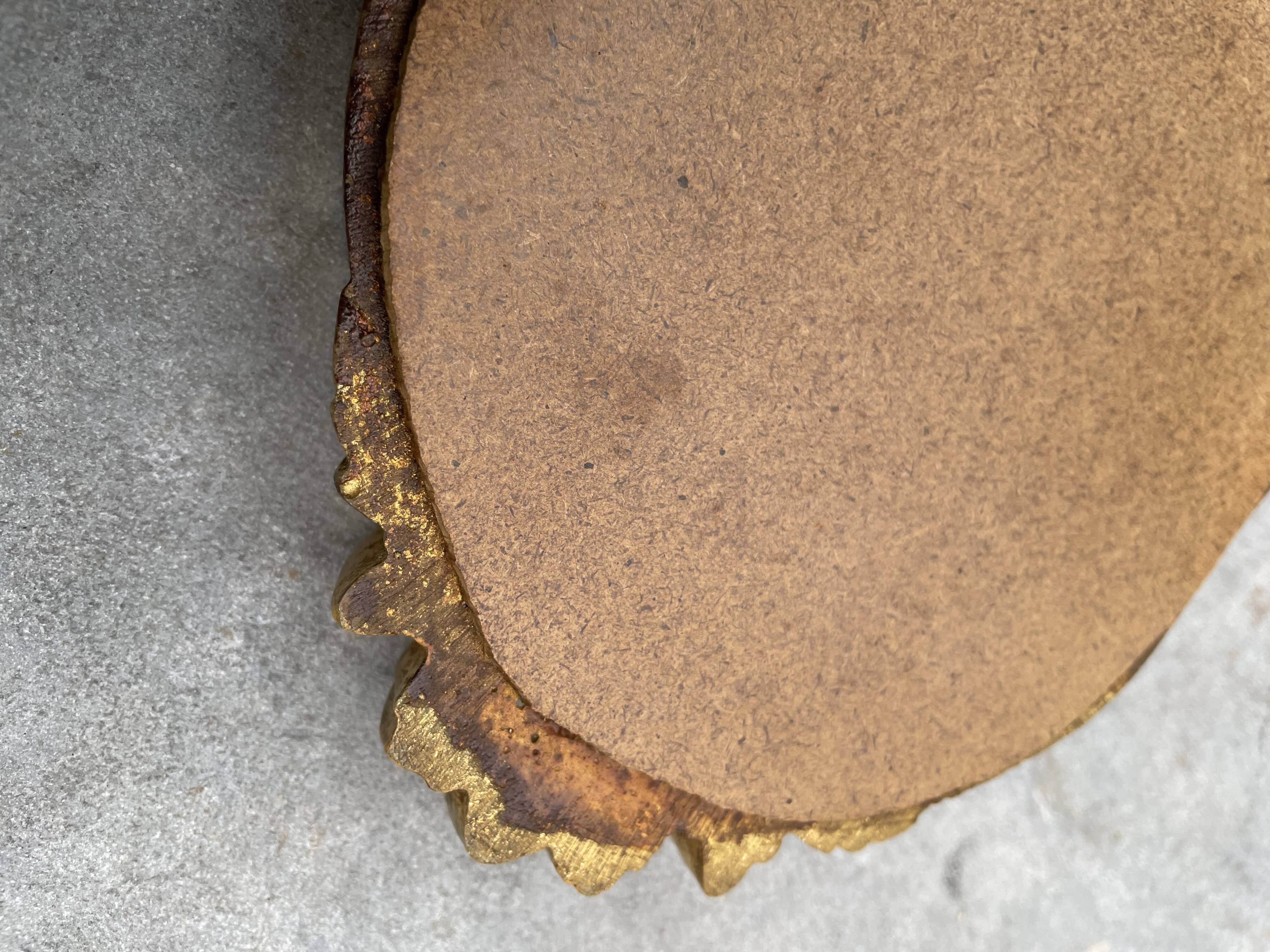 Vintage gold mirror 32 X 18cm