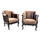 Paire de fauteuils anciens, Europe du Nord, vers 1890.
