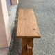 Solid wood bench, French craftsmanship, 113cm