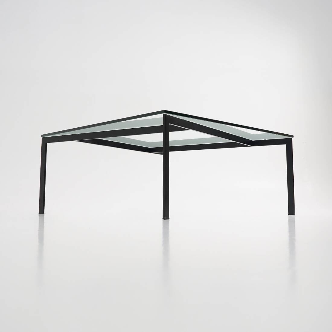Glass and metal coffee table by Paolo Tilche for Arform, 1960s