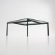 Glass and metal coffee table by Paolo Tilche for Arform, 1960s