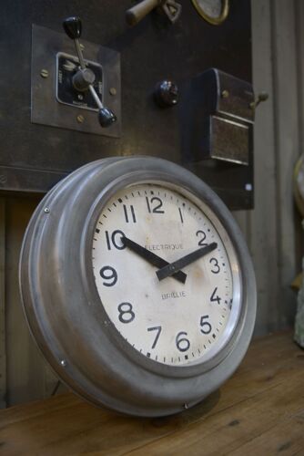 Horloge industrielle électrique brillé 1950