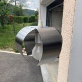 Small chrome metal ceiling lamp