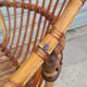 Rattan shell armchair 1960