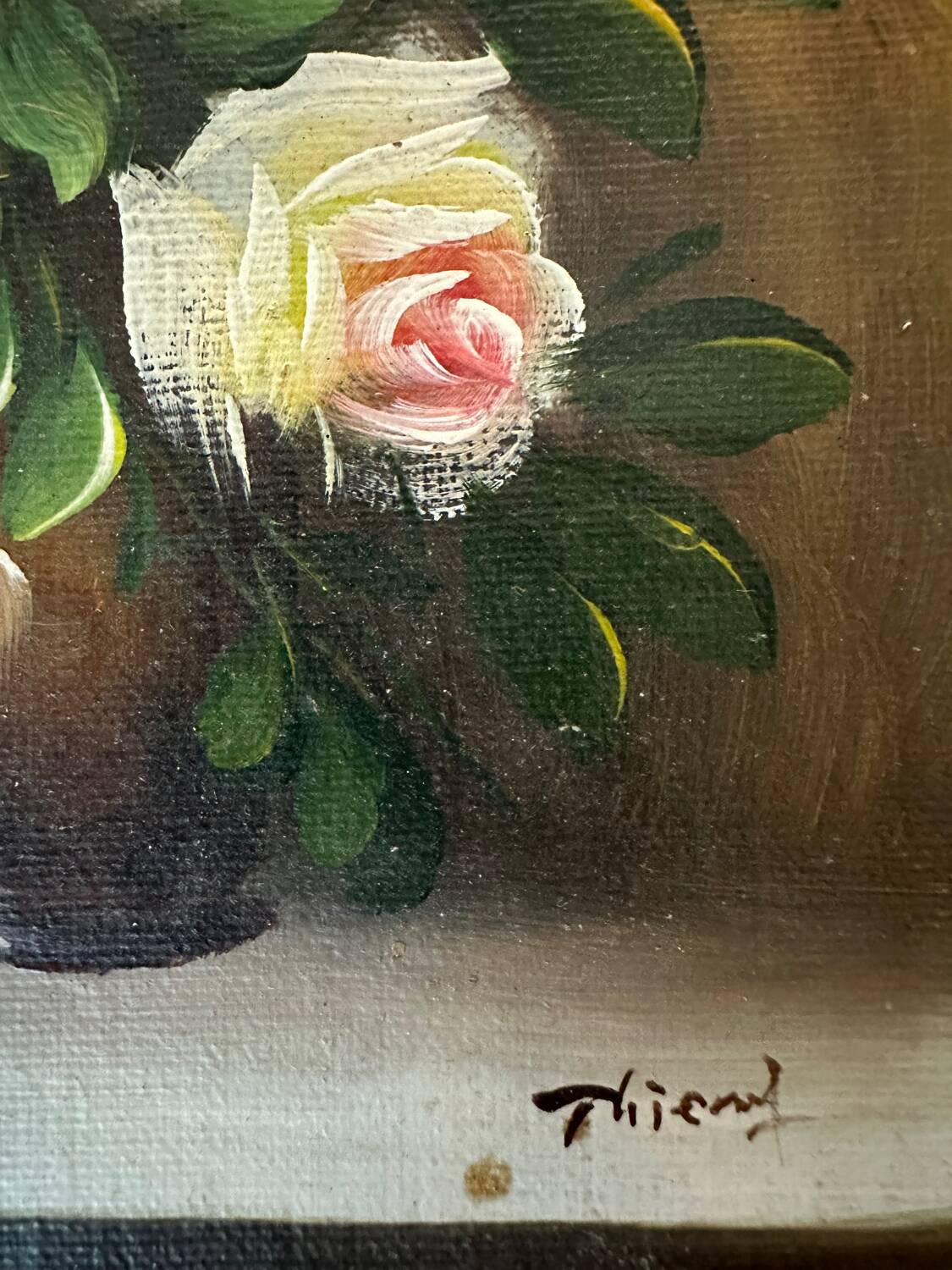 Still life - oil on wood