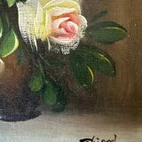 Still life - oil on wood