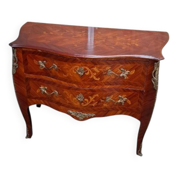 Marquetry chest of drawers