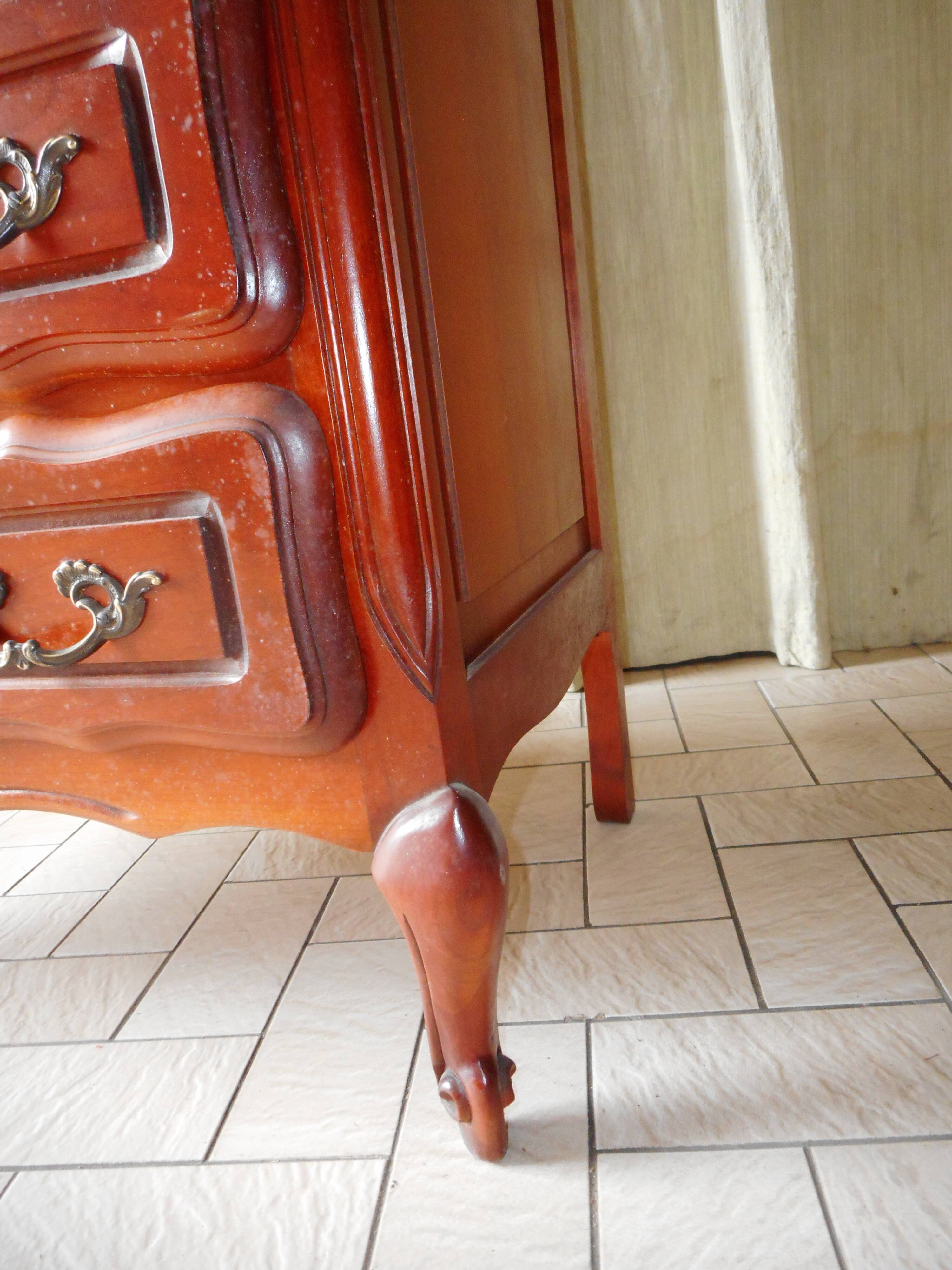 Louis xv-style secretary in cherry