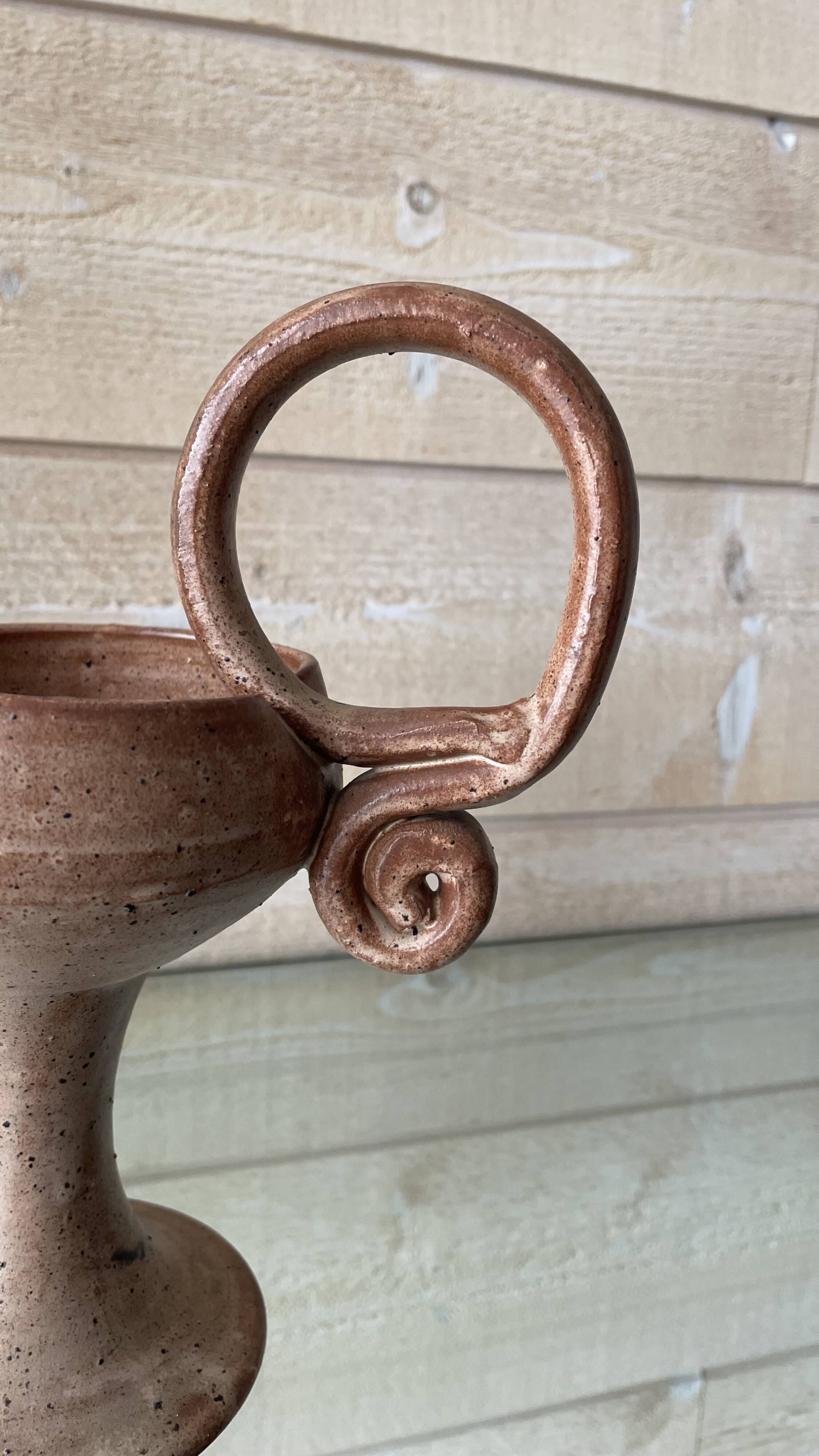 Sandstone candle holder