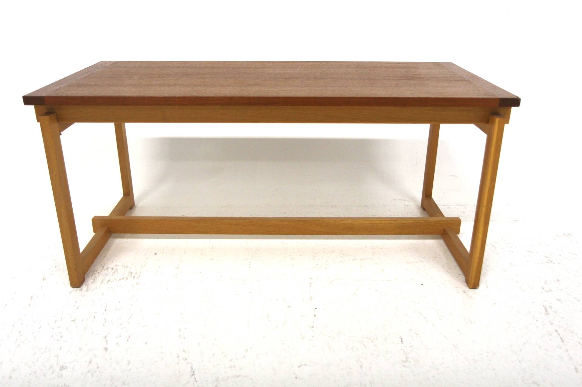 Scandinavian teak and oak coffee table, Sweden, 1960