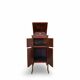 Italian floor-model upright phonograph cabinet, 1900s