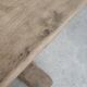 Large monastery table in elm, 19th century, solid top.