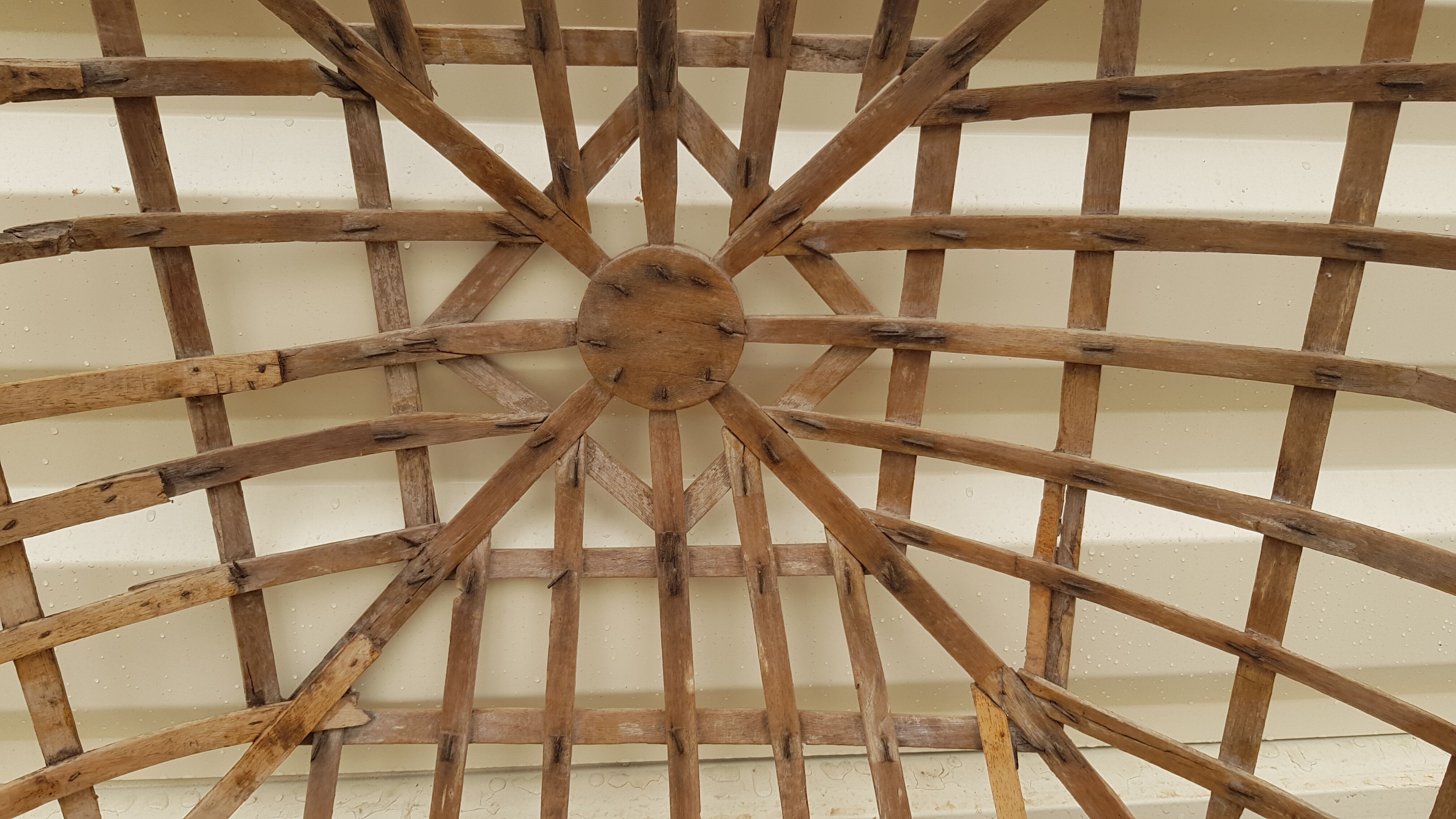 Old teak palanquin roof dome