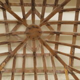 Old teak palanquin roof dome