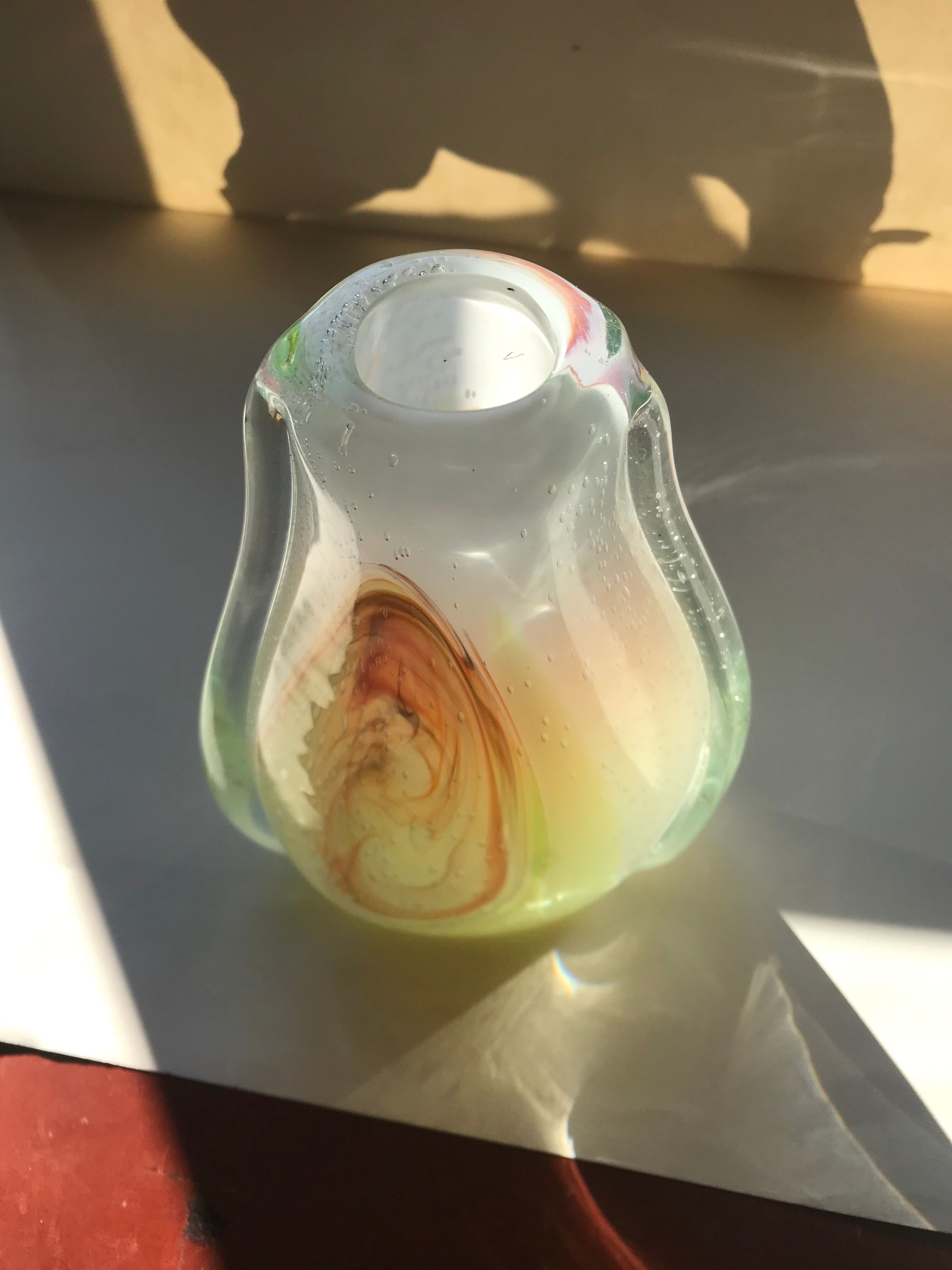 Blown glass vase