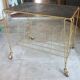 Desserte roulante vintage porte vinyle