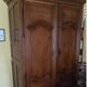 Louis XIV wardrobe in light walnut, 18th century.