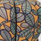 up to 3 Art Deco stools by Jindrich Halabala, leaf pattern, pouf, ottoman, 1930s