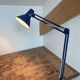 Vintage, architect lamp, articulated lamp, Twist brand, Model T1, 1970s, blue, décor