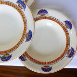 4 soup plates from Longwy
