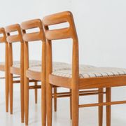Ensemble de 4 chaises de salle à manger par H.W. Klein pour Bramin