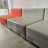 3 modular Plastics armchairs by Piero Lissoni for Kartell, 1970