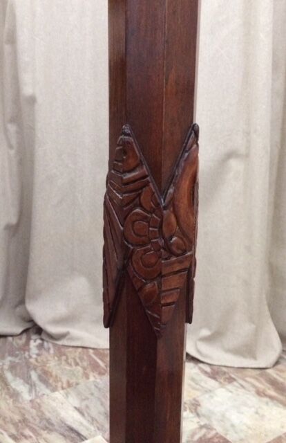 Sellette Art Deco in varnished wood