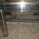Chrome and gold metal coffee table by Romeo Rega from the 1970s.
