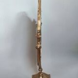 Brass table makeup mirror