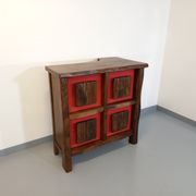 Bright brutalist bar furniture aranjou vintage from the 50s 60s in solid elm