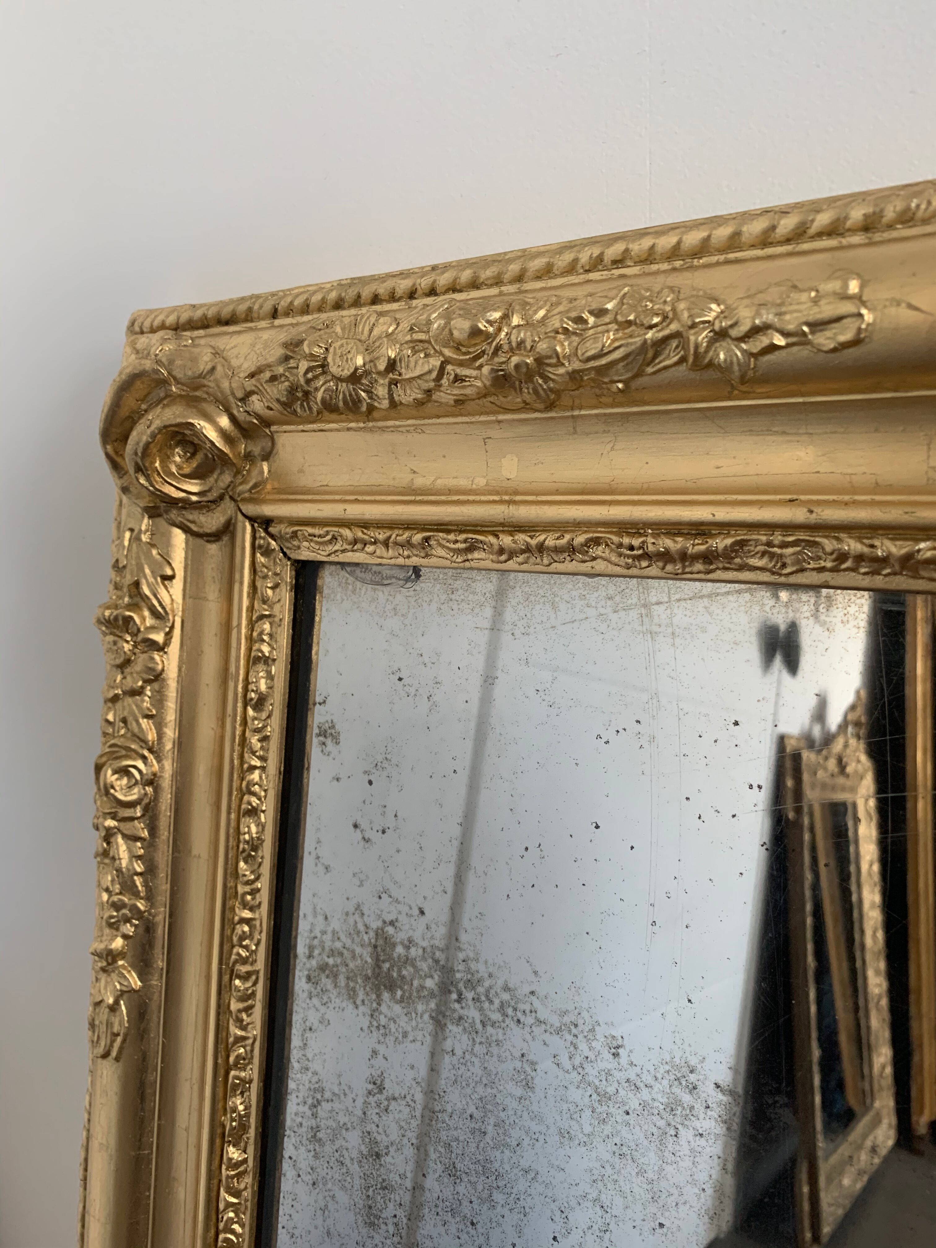 Mirror Napoleon III Louis XVI style