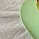1950s pendant light in green lacquered metal and brass