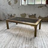 Table basse en laiton années 60