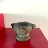 Ashtray, Lava stone mortar carved in the mass / 60s