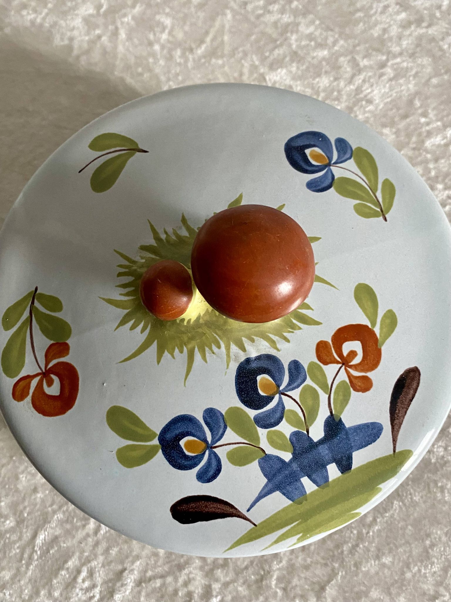 Serving dish. Soup tureen. Desvres earthenware.