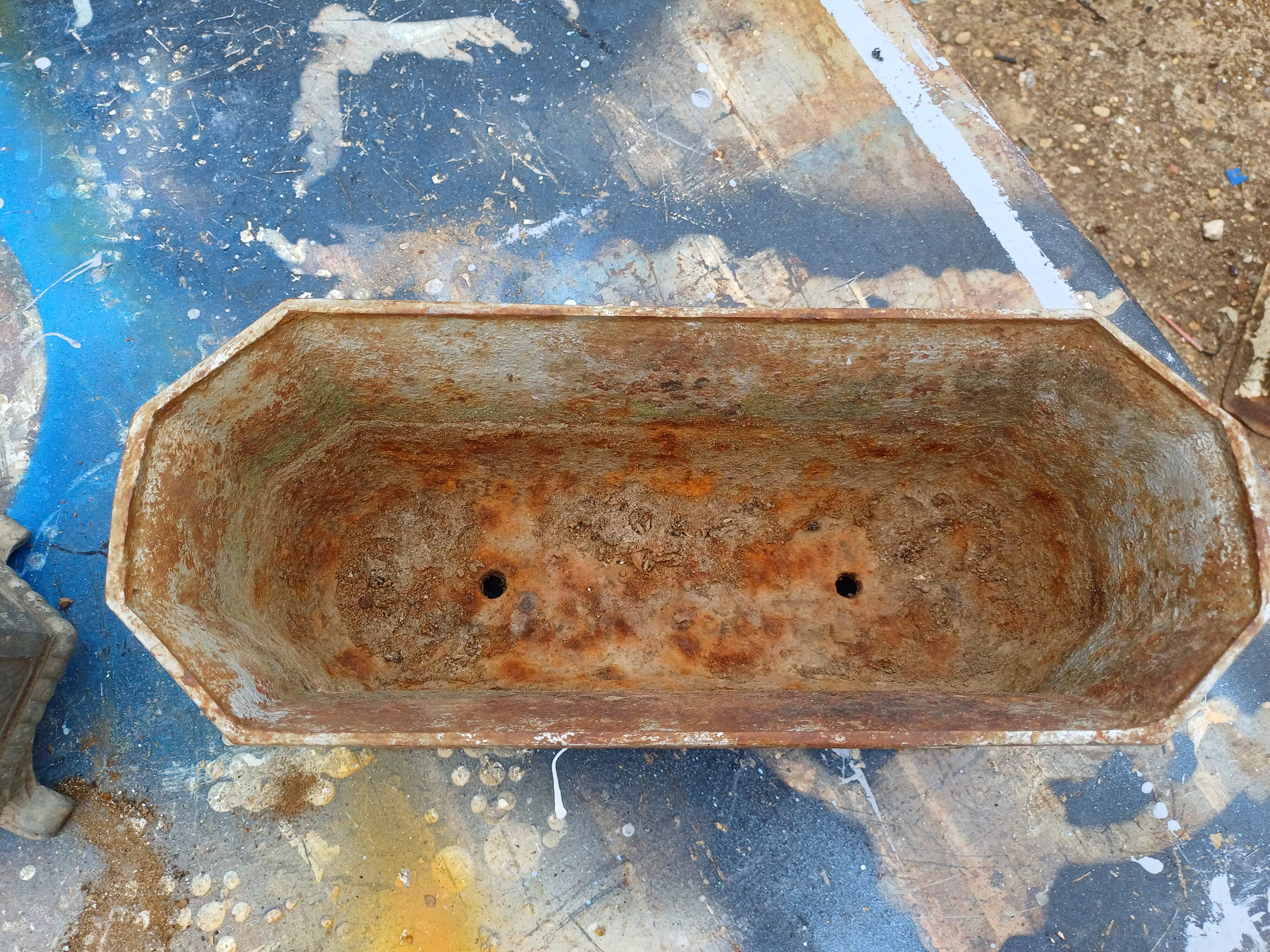 Set of 4 Cast Iron Planters 1900 from Charleville - Mézières