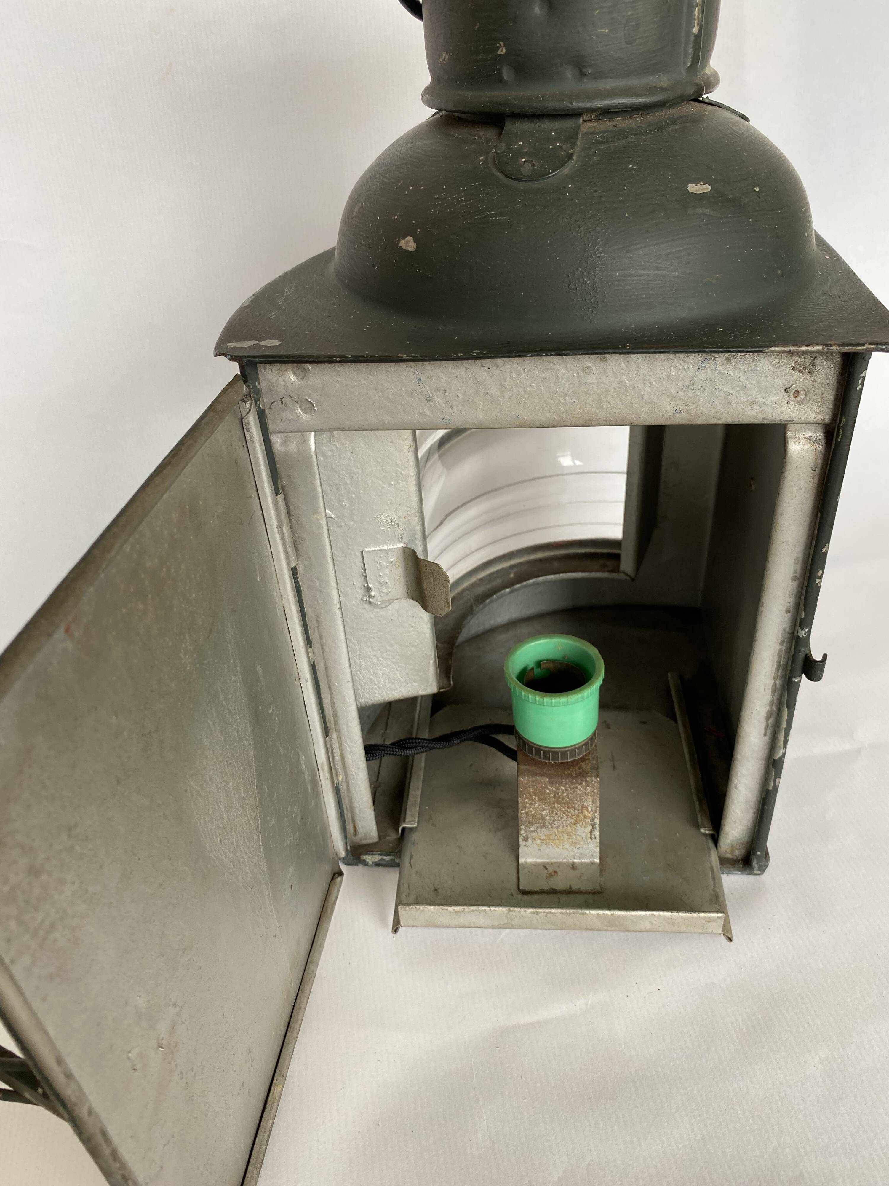 Marine lamp 1900, electrified, 2m fabric cable