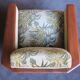 Pair of italian lounge chairs afrormosia and mohair, 1940s