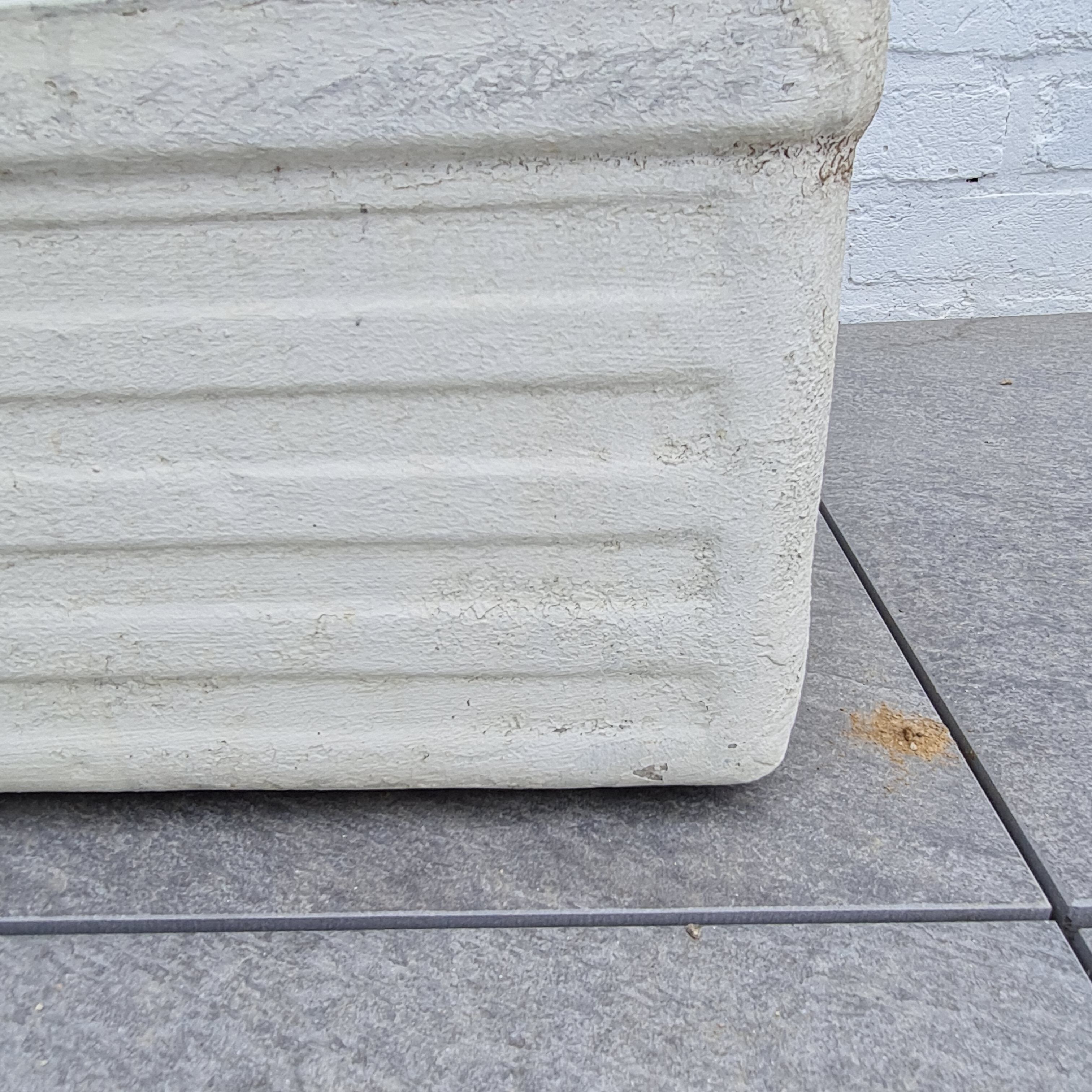 70s fiber cement planter attributed to the Élo France brand