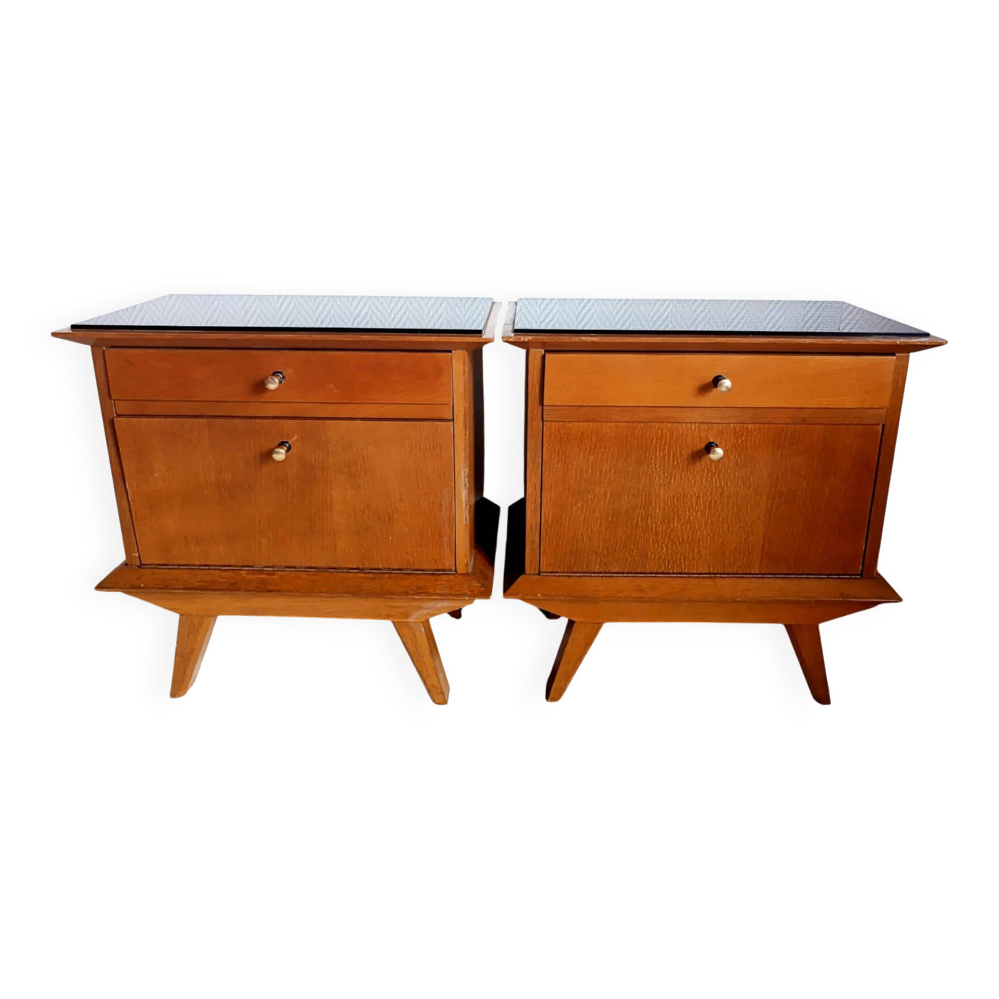 Vintage bedside tables from the 1950s.