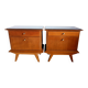 Paire de chevets vintage 1950