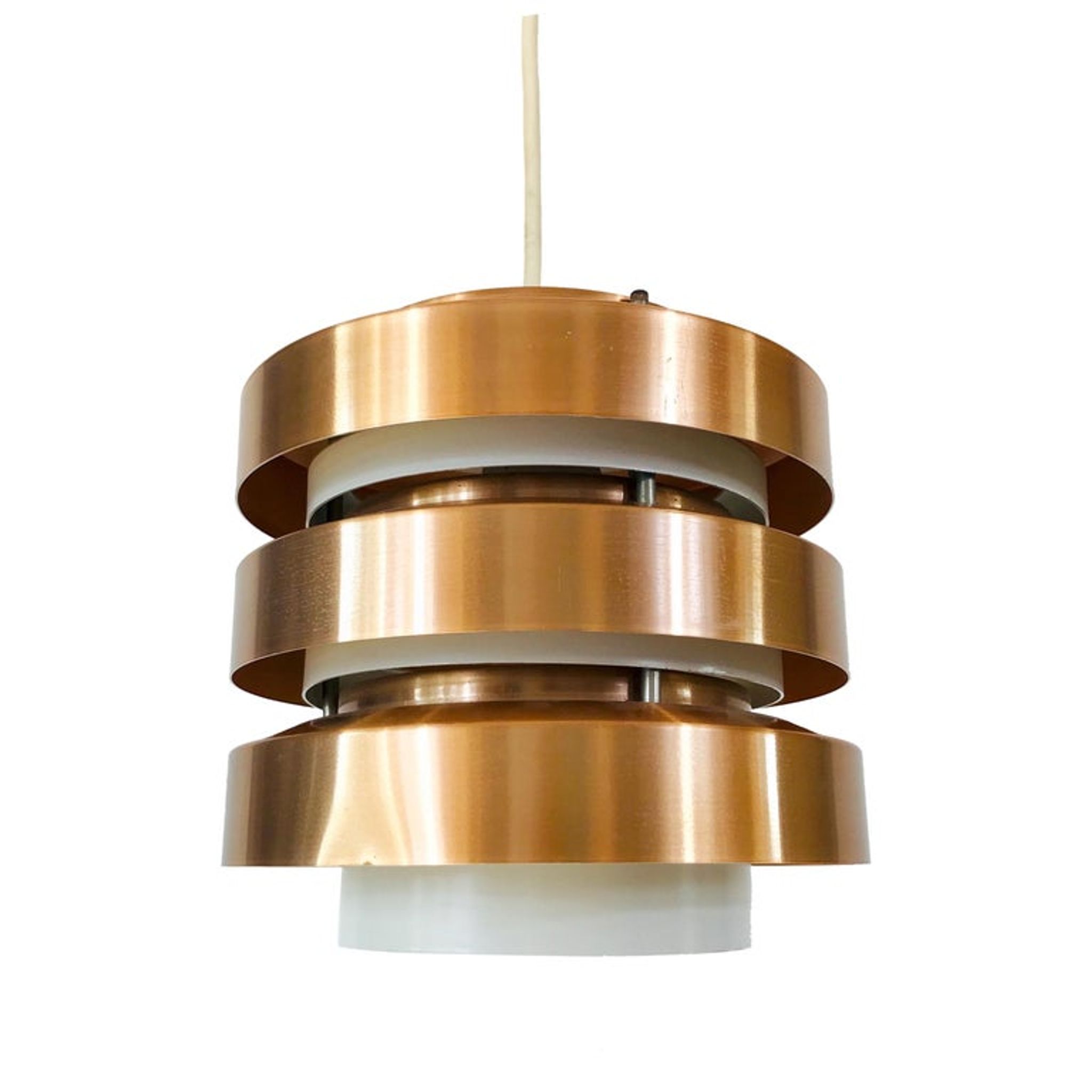 Hanging lamp in copper and metal 1960s