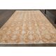 1970s vintage Turkish hand-knotted wool cotton orange runner rug 92x205