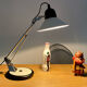 Aluminor articulated desk lamp France vintage 70s