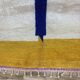 Handmade traditional Beni Ourain rug, size 140 x 260 cm.