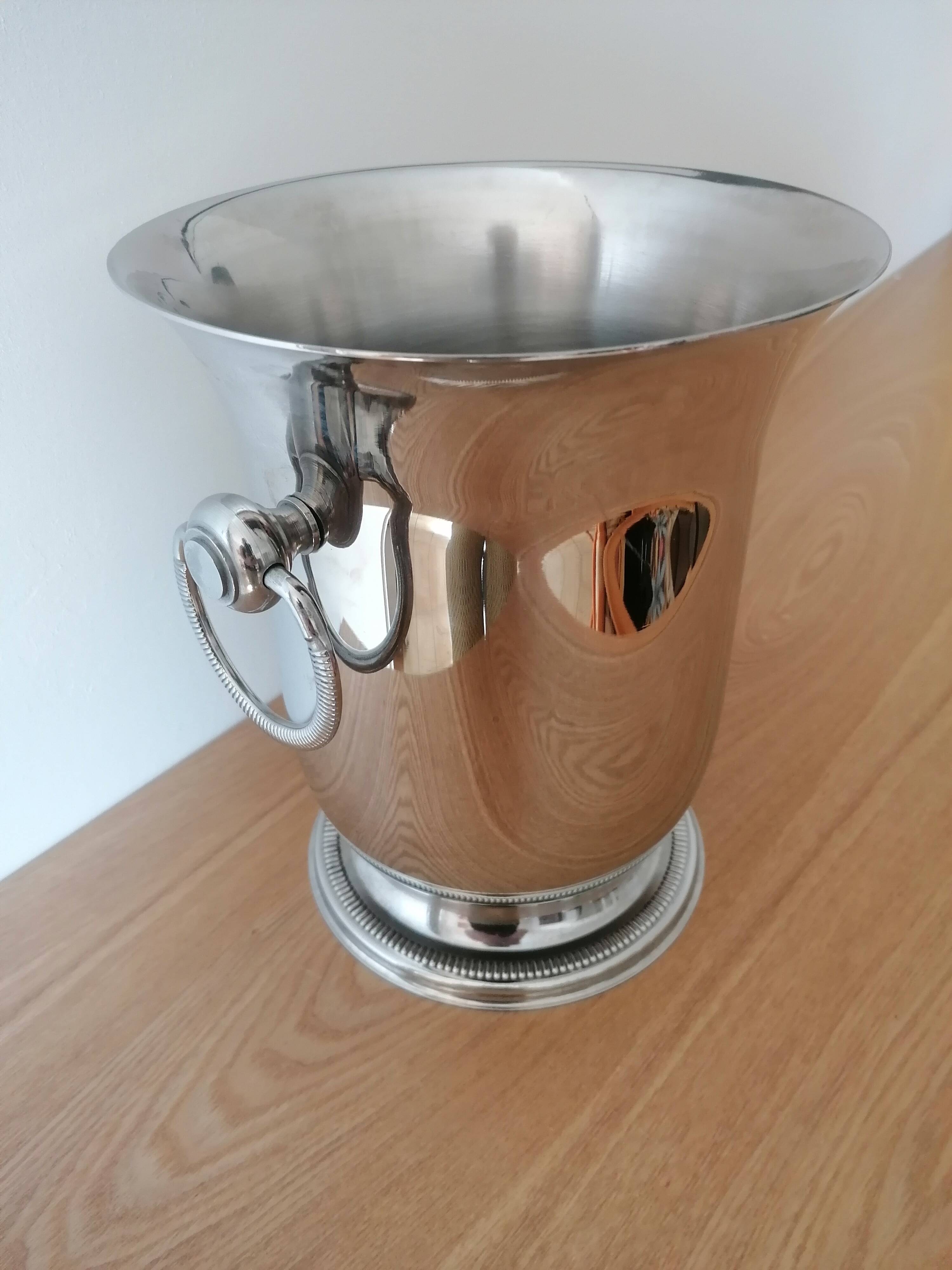 Champagne bucket Jean Couzon stainless steel 18/10