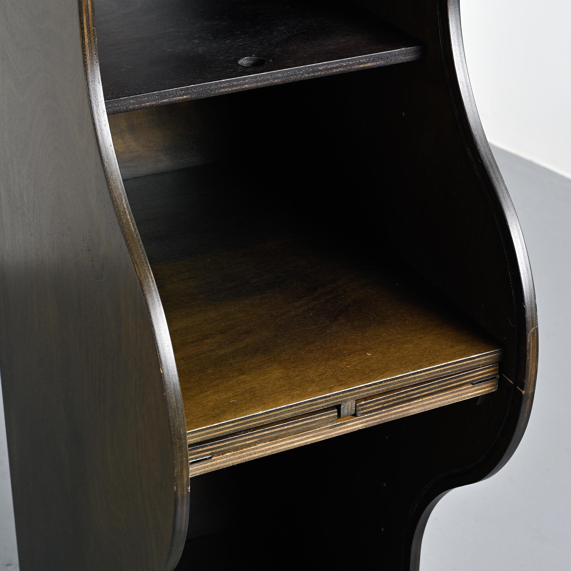 Jalousie secretary 5822 by Klaus Vogt for Thut Möbel, circa 1970.